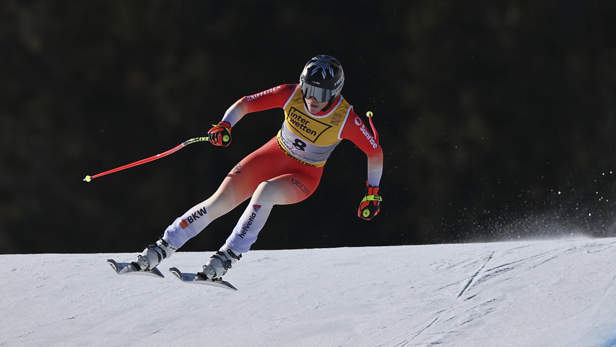 Den sveitsiske tilbake nedoverbakke, som i Super-G