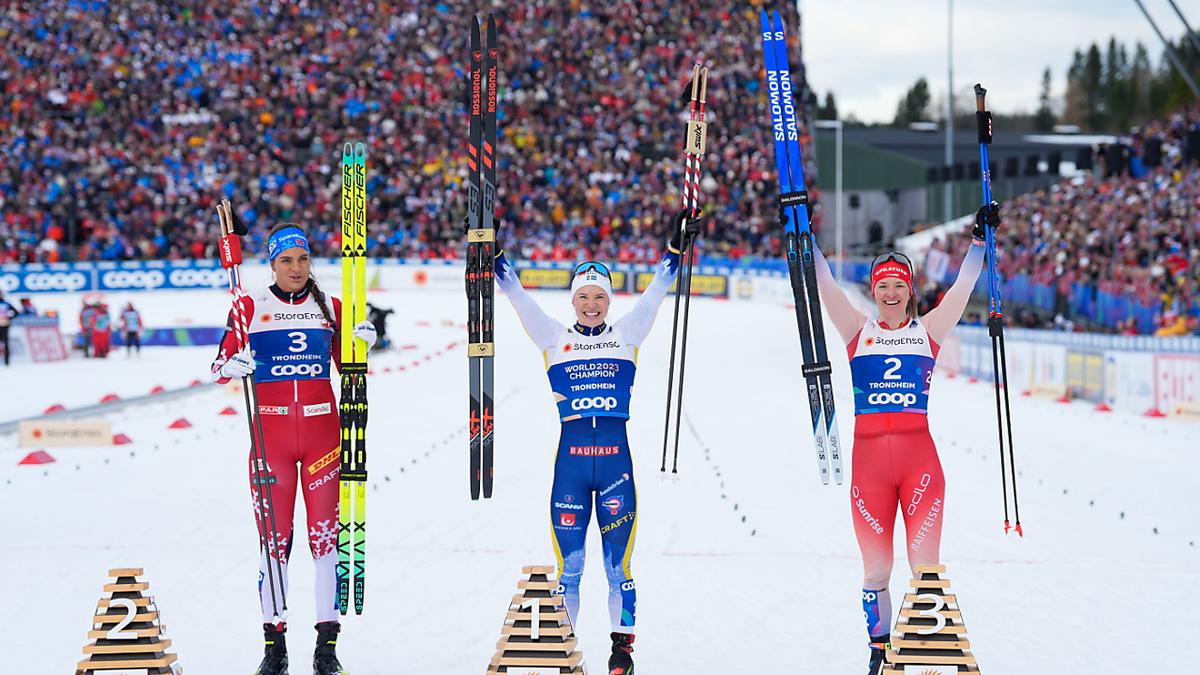 Nadine Fähndrich i bronse på sprinten