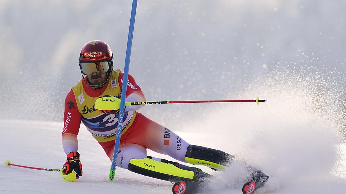 Slalåm av Kranjska Gora: Meillard dominerer, skav 3rd
