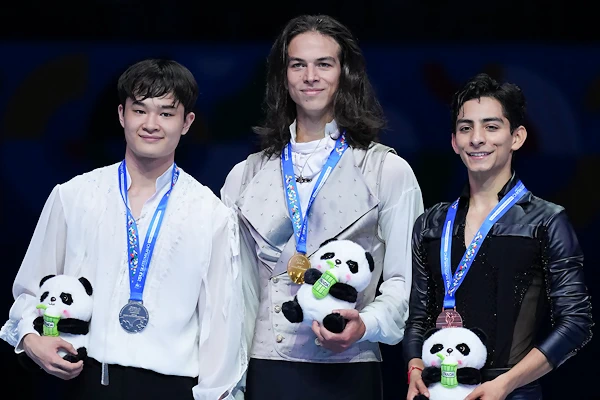 Skate til Milano menns podium