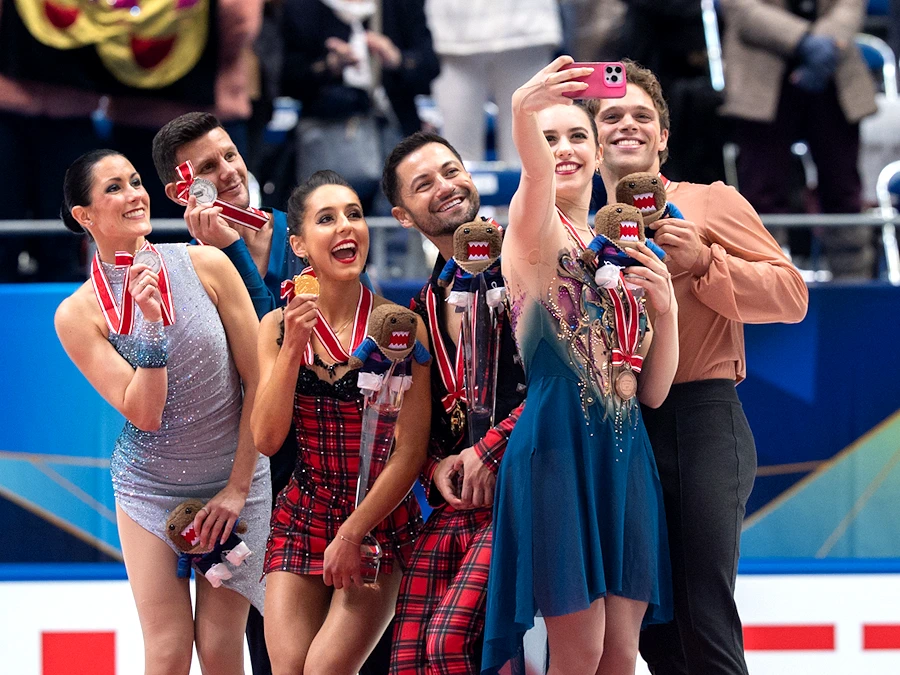 2025 NHK Trophy Ice Dance Podium