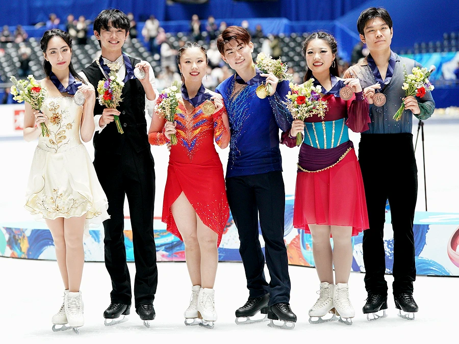 2025-26 Japanese Nationals: Ice Dance Podium
