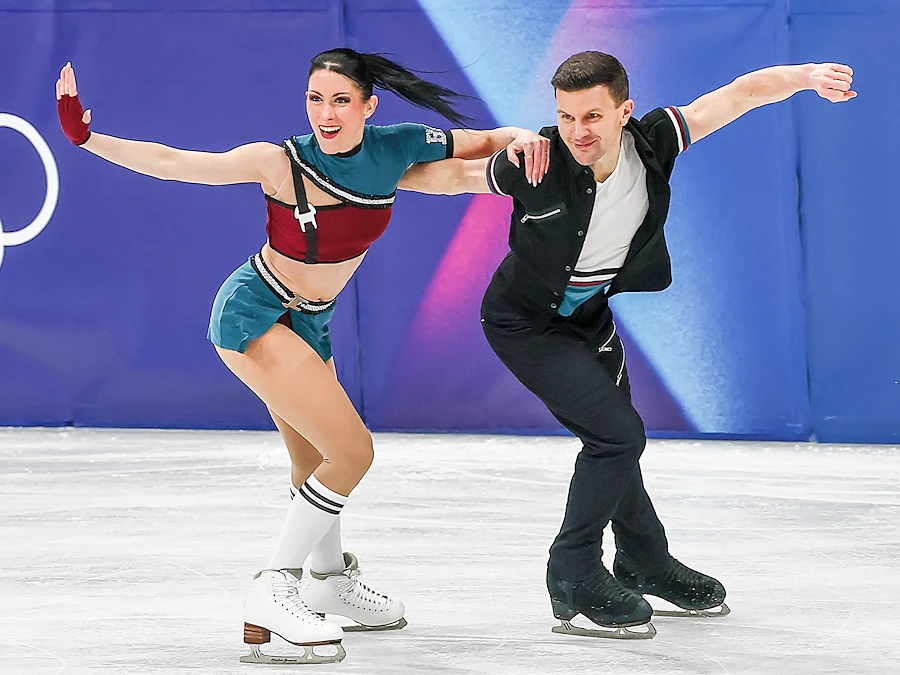 Charlene Guignard og Marco Fabbri