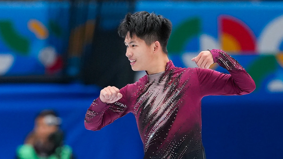 Yu-Hsiang Li competes at the Milano 2026 Olympic Qualifying Competition